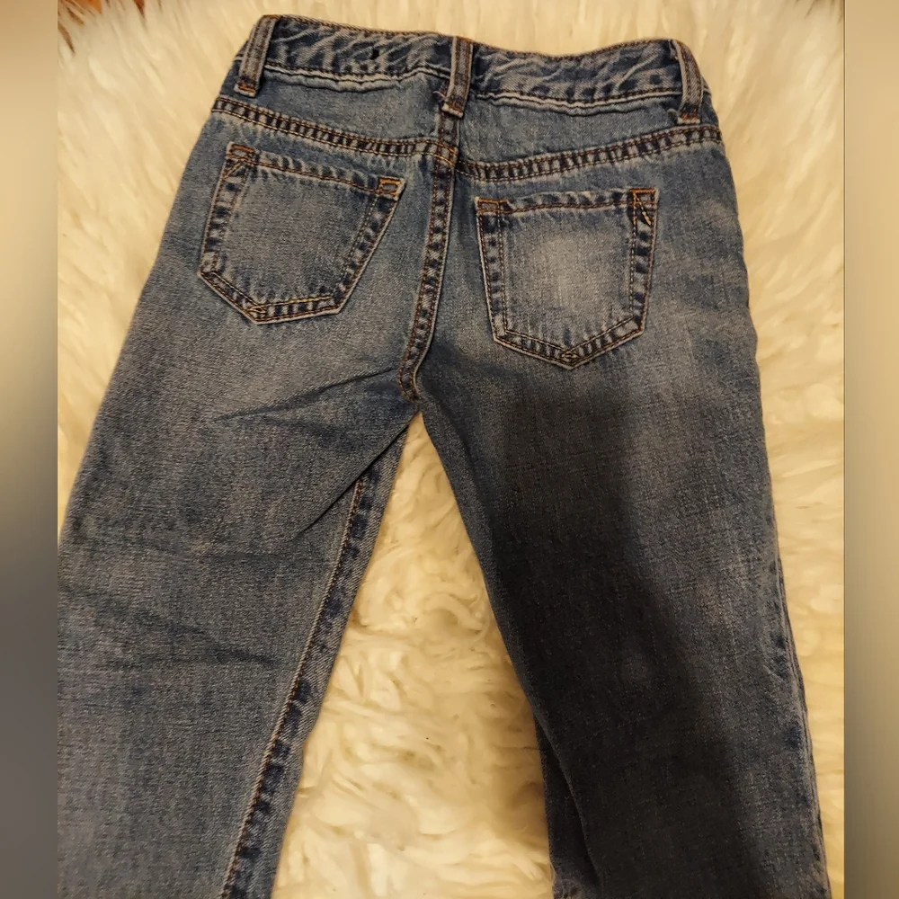 GAP Denim Regular Girlfriend Ripped Distressed Jeans Girls Size 5 Denim